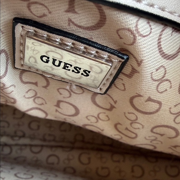 GUESS Cream Faux Leather Backpack - Picture 7 of 12